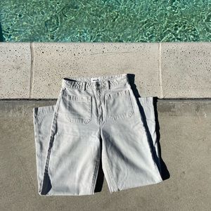 Rollas sailor grey high waisted flares